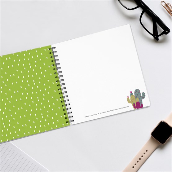 Quaderno personalizzabile con grafica Cactus - Quaderno - Le