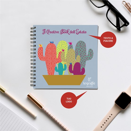 Quaderno personalizzabile con grafica Cactus - Quaderno - Le Graffe shop