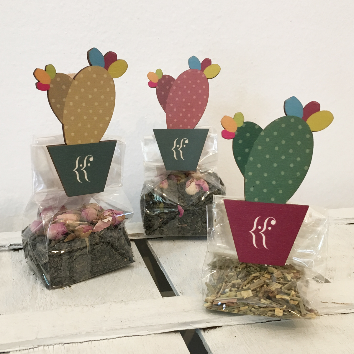 Mollette in legno a forma di cactus misti - Molletta - Le Graffe shop