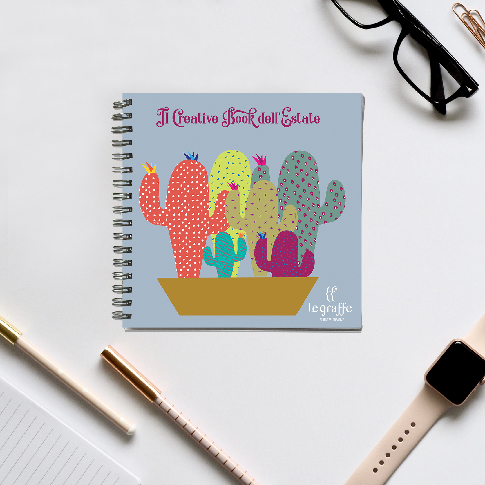 Quaderno personalizzabile con grafica Cactus - Quaderno - Le Graffe shop